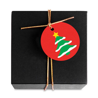 

100 Pcs Christmas Gift Candy Package Pendant Xmas Message Card Packaging Tag