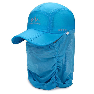 

Outdoor UV Protection Folding Sun Hat Fishing Hiking Sun Cap with Face Neck Flap Cover