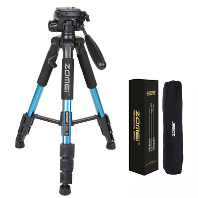 

ZOMEI Q111 55" Professional Aluminum Alloy Camera Tripod for DSLR Camera Blue