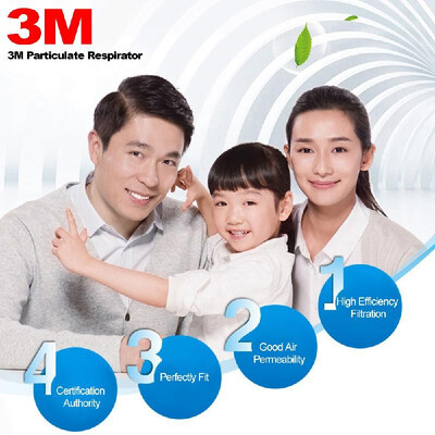 

3M 9501 Particulate Respirator KN95 Masks Aganist PM25 Smog Dust 50 Pcs