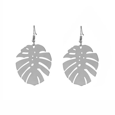 

EK2198 Fashion Bohemian Statement Simple Metal Small Leaf Drop Earrings for Women Wholesale Jewelry Vintage Pendant Brincos Punk