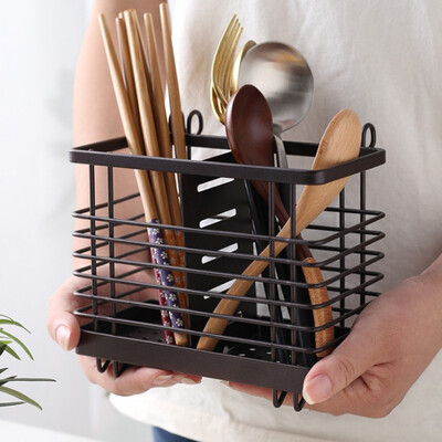 

Toponeto Household Punch-Free Wrought Iron Towel Rack Kitchen Debris Rack