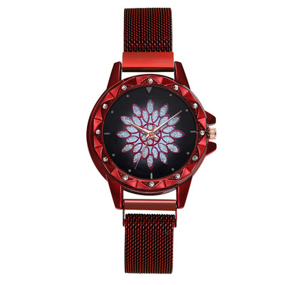 

Fashion Women Watch Rose Gold Flower Dial Wristwatches Ladies Casual Bracelet Quartz Clock Female Watch Relogio Feminino 2019