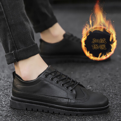 

Mens shoes summer new mens England wild Korean version of the trend of casual shoes shoes shoes tide shoes warm plus velvet shoes