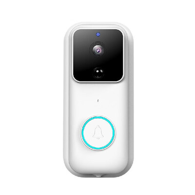 

Wi-Fi Video Doorbell Wireless Home Security Camera HD 1080P Visual Real-time Intercom Video Bell with 170 Degree Lens PIR Detectio