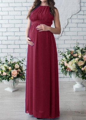 

Round Neck Sleeveless Pure Color Dress