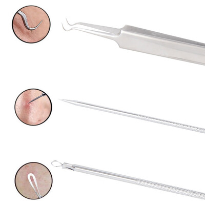 

3pcs Scorpion To Blackhead Machine Pore Face Removal Acne Extraction Needle Beauty Tools Blackhead Extractor