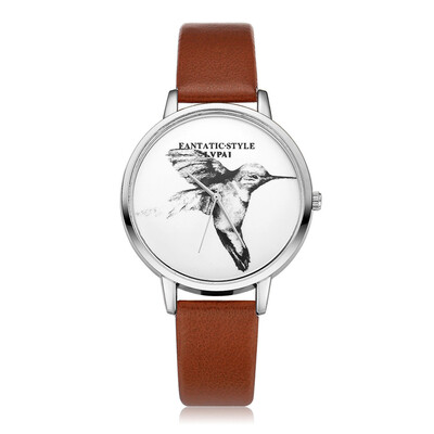 

High Quality Watches Women Animal Pattern Dial Ladies Simple Quartz Wristwatch Fashion Clock Casual Leather Strap Reloj Mujer50