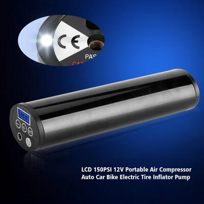 

Greensen 150PSI Car Motorcycle Bicycle Rechargeable Electric Tire Inflator Air Pump Compressor Black