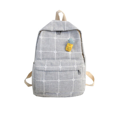 

The ancient feeling girl bag Korean Harajuku ulzzang college students Plaid backpack female backpack