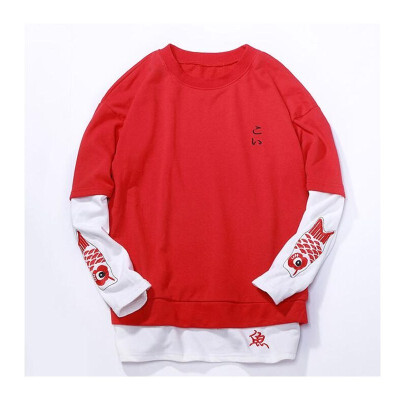 

Hip-hop personality Chinese style sweater GAI Ye with the long-sleeved retro embroidery national tide clothes couple tide