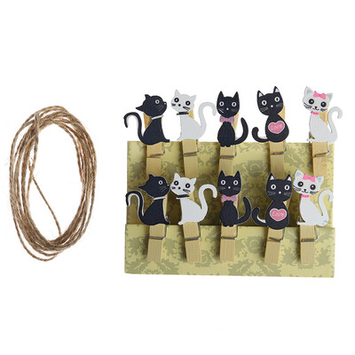 

Household OFD cactus plant wood photo clip pink pig wood photo clip rabbit Easter egg cartoon cat photo clip decoration