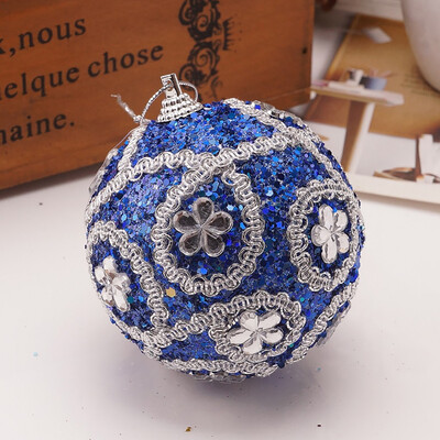 

Siaonvr Christmas Rhinestone Glitter Baubles Ball Xmas Tree Ornament Decoration 8CM