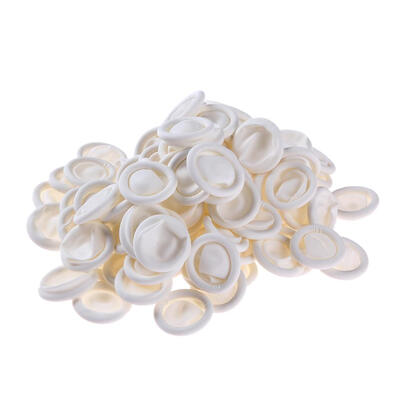 

100pcs Disposable Finger Cots Latex Stretching Nail Art Manicure Tool White