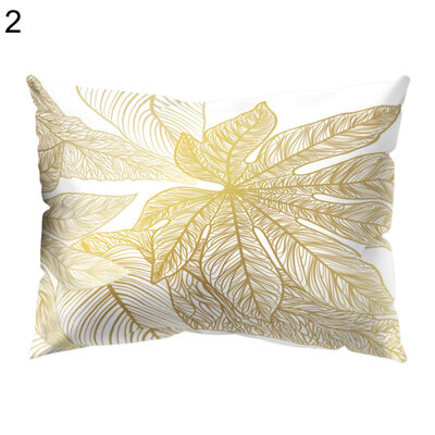 

Flower Leaves Light Pillow Case Cushion Cover Sofa Bed Car Hotel Office Decor