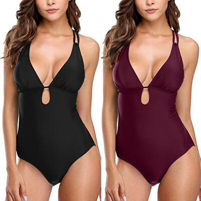 

New Summer Women One-Piece Swimsuit Beachwear Swimwear Push-up Monokini Bikini Bathing