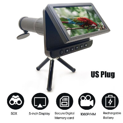 

Outdoor Camera Monocular Portable High Definition Telescope Video Photo Recording Digital Camera with 5in LCD Digital Display