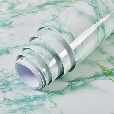 

10m Marble Pattern Water-resistant Moistureproof Removable Self Adhesive Wallpaper Peel & Stick PVC Wall Stickers for Living Room