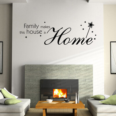 

〖Follure〗Family Letter Quote Removable Vinyl Decal Art Mural Home Decor Wall Stickers
