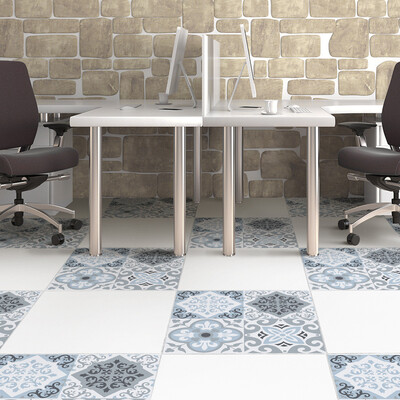 

〖Follure〗4Pcs Creative Adhesive Tile Floor Wall Decal Sticker DIY Kitchen Bathroom Decor