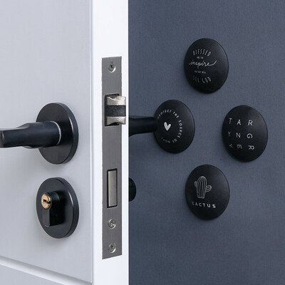 

〖Follure〗Wall Anti-Collision Pad Rubber Sticker Pad Door Lock Protection Pad 4PCS