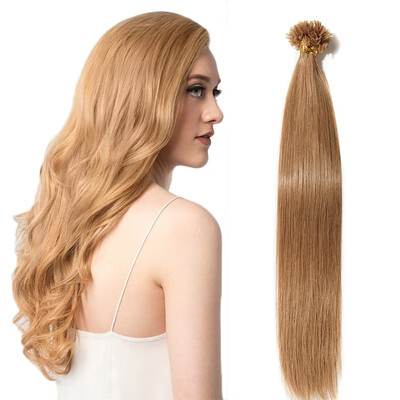 

Fusion Hair Extensions Invisible NailU Tip Glue Real Human Hair Extensions Real Soft Hair Extensions 50 strands50g