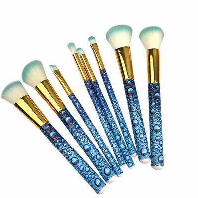 〖Follure〗8PC Three-Dimensional Water Makeup Brush Suit Tools Foundation Makeup Brush