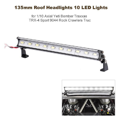 

135mm Roof Headlights RC Off-Road Dome 10 LED Lights for Traxxas Slash Slash 4X4 TRX-4 Nitro Slash X-Maxx Axial Score & Yeti RC Tr