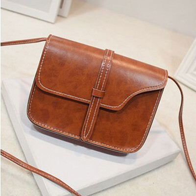 

Women Candy Color Mini Retro Leather Bag Clutch Square Bag Small Shoulder Bag Teenager Crossbody Bag Lady Pu Sling Bag