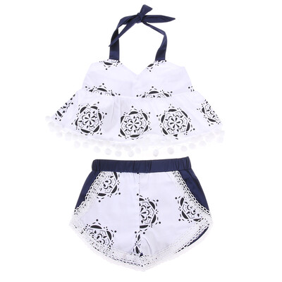 

Fashion Newborn Baby Girls Rompers Jumpsuits 2 Piece Infant Outfit Sets