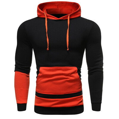 

Toponeto Men Autum Winter Long Sleeve Hooded Sweatshirt Printed Outwear Tops Blouse