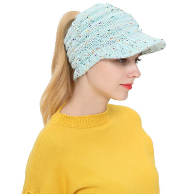 

Tailored Women Men Autumn Winter Beanie Hat Knitting Wool Baseball Cap Earmuffs Hat