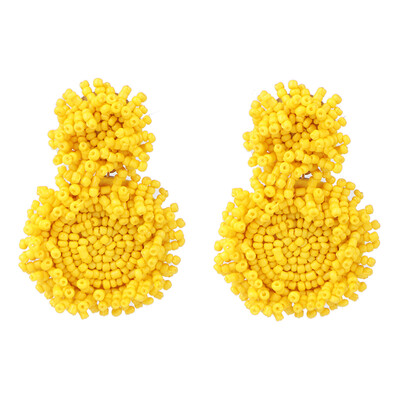 

2019 New Heart Beads Gold Metal Love Drop Earrings Hollow Geometric Earrings Women Gifts Jewelry Brincos Pendientes