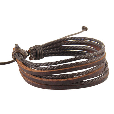 

Creative Fashion Cortex Hemp Rope Multilayer Manual Weaving Bracelet Hot Gift Unisex Pair Jewellery