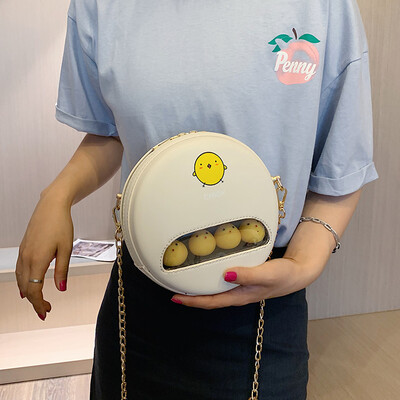 

Joker bag female bag 2019 new fashion shoulder bag summer small fresh messenger bag ins super fire transparent bag