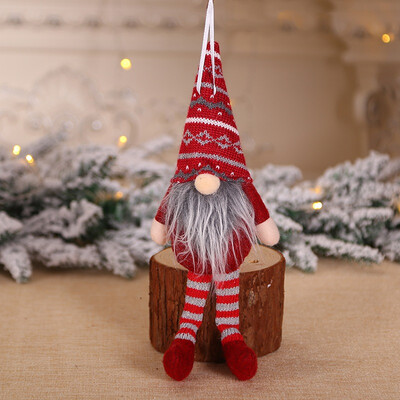 

New Hot Christmas Doll Toys Knitted Plush Christmas Gnome Swedish Figurines Holiday Decoration Gifts Kids Xmas Decoration Dolls