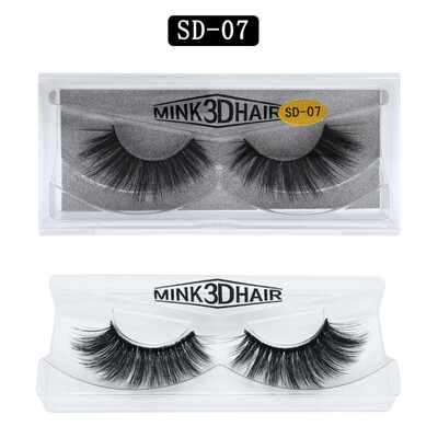 

Fake Lashes 1Pair 3D Mink Eyelashes Luxury HandMade Long Lasting Volume Lash Extension Reusable False Eyelashes