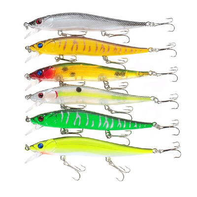 

Lixada 6PCS Sinking Minnow Fishing Lures 22g 185mm Artificial Bait Hard Fishing Lure Set Wobbler Bait with 6 Hooks