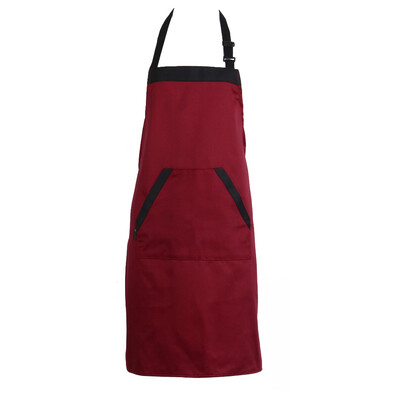 

Unisex Halterneck Apron with 2 Pockets Chef Waiter Kitchen Cook Tool