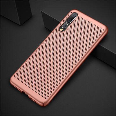

Goowiiz Phone Case For Huawei P20P20 ProP20 LiteNova 3E Full Protection Slim Hard PC Breathable Grid Back Cover