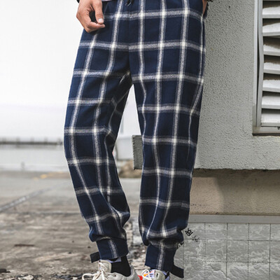 

Tailored Mens Summer Fashion Casual Harem Pants Lattice Long Pants
