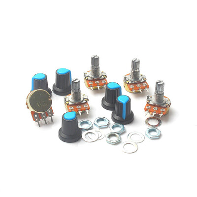 

5 Piece 5K Ohm Linear Taper Rotary Potentiometer B5K