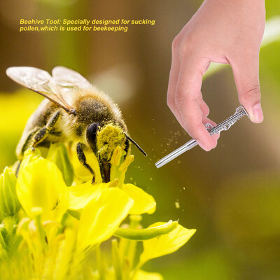 

Greensen Stainless Steel Beekeeping Pollen Grip Sucking Bee Beehive Tool Beekeeping Pollen GripPollen Grip