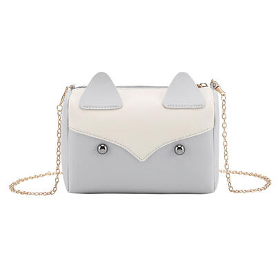 

Cat Shape Girls Shoulder Handbags Women Chain Leather Crossbody Phone Bags