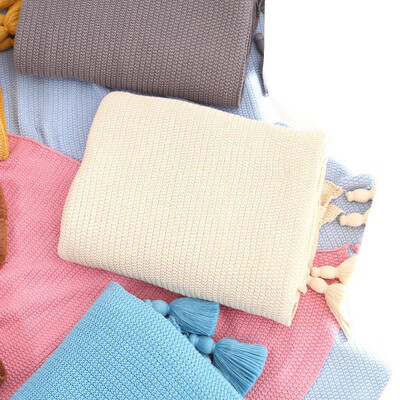 

Nordic Style Pure Cotton Pineapple Nitted Spring And Autumn Cap Shawl Blanket Sofa Lash Blanket Cotton Leisure Blanket
