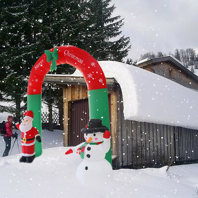 

Tailored Inflatable Arch Santa Claus Snowman Christmas Outdoors Ornaments Home Shop Decor
