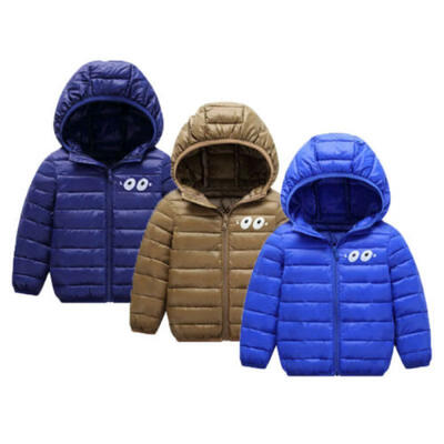 

Kids Baby Boys Girls Cartoon Hooded Coat Jacket Winter Toddler Thick Outwear