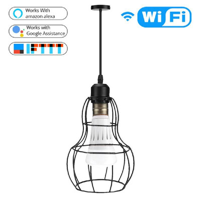 

Chandelier E27E26 Bulb Light Iron Vintage Industrial Bar Restaurant Night Light LED Brightness Light Decoration Black