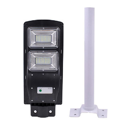 

60W90W LEDs Solar Powered Street Light PIR Motion Sensor Wall Lamp Mounting Extension Pole Bracket Outdoor IP67 Waterproof for Pa