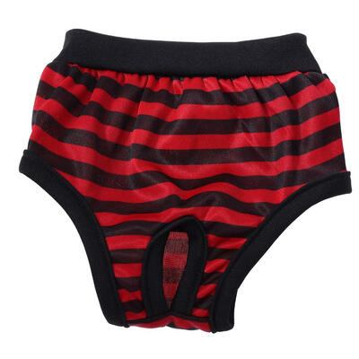 

Stripes Cotton Female Dog Physiological Pants Sanitary Diaper Shorts Panty